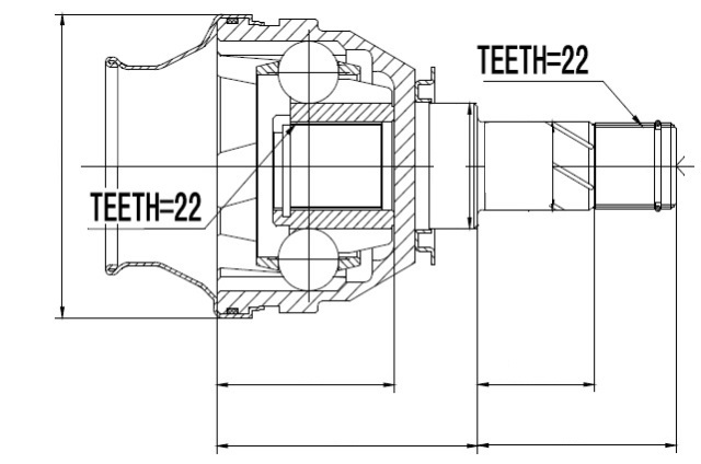 ШРУС ВНУТРЕННИЙ OPEL ASTRA H 2004-2010, ZAFIRA B 05-11