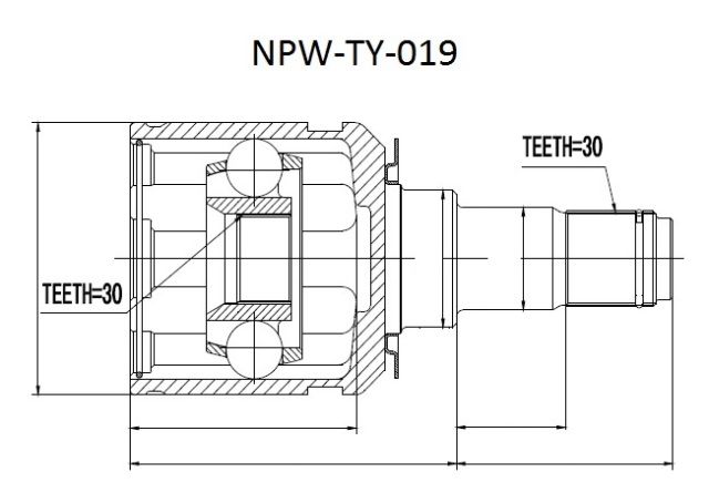 ШРУС ВНУТРЕННИЙ TOYOTA LANDCRUISER /MTM/ATM/ J120 02-, HI-LUX 4-RUNNER /ATM/ 02-, FJ CRUISER GSJ15 /ATM/MTM/ 06-, LEXUS GX470 /ATM/ 02-