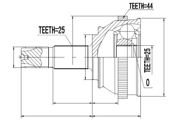 ШРУС НАРУЖНЫЙ ALFA ROMEO 145/146 1.6,1.7,1.9JTD/TD,2.0 94-01, FIAT MAREA 1.8/1.9TD/